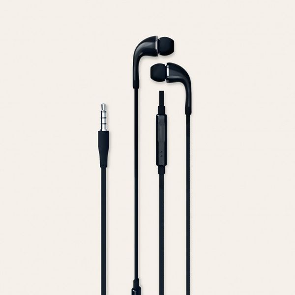 AURICULAR C/MICROFONO NEGRO 1,20 M