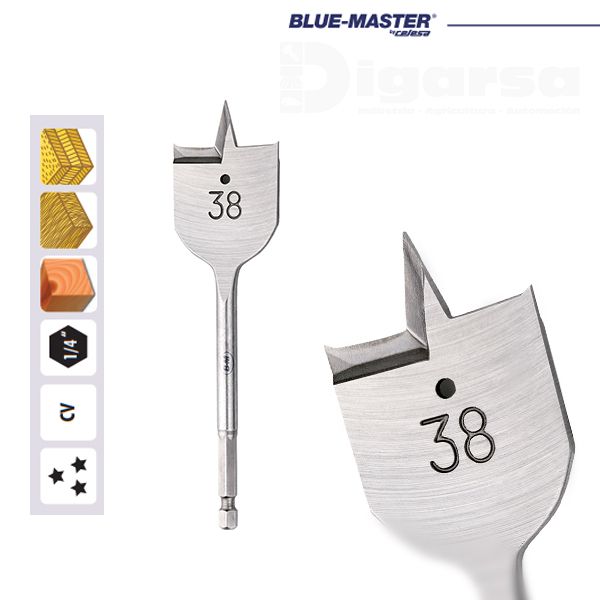 BROCA PLANA P/MADERA Ø 35