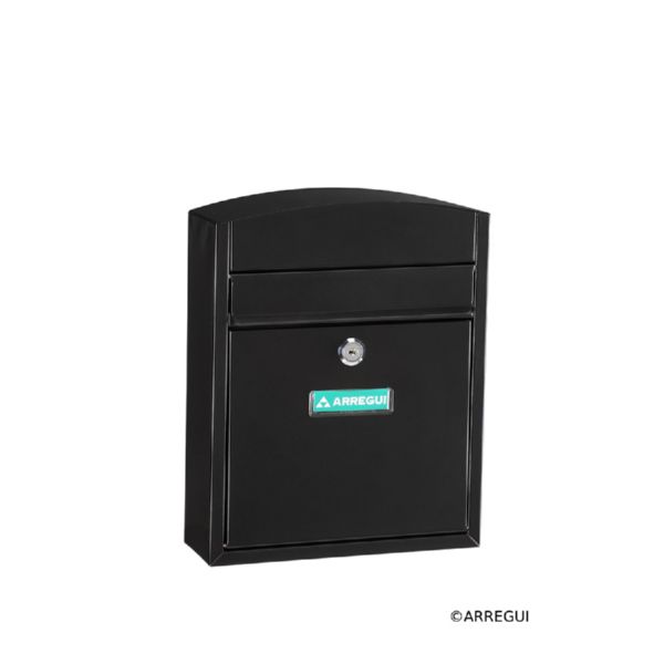 BUZON EXTERIOR ACERO NEGRO 32X26X9CM