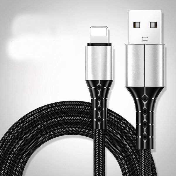 CABLE CARGADOR 2MHA, NYLON, COMPATIBLE IPHONE 1 M