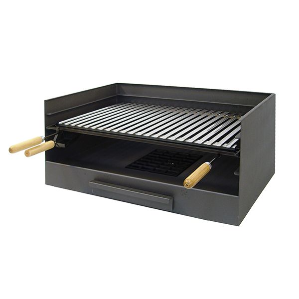 CAJON CON PARRILLA INOX 61X40X33CM