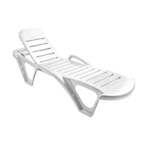 CAMA TUMBONA RESINA API.BLANCA 195X65X43