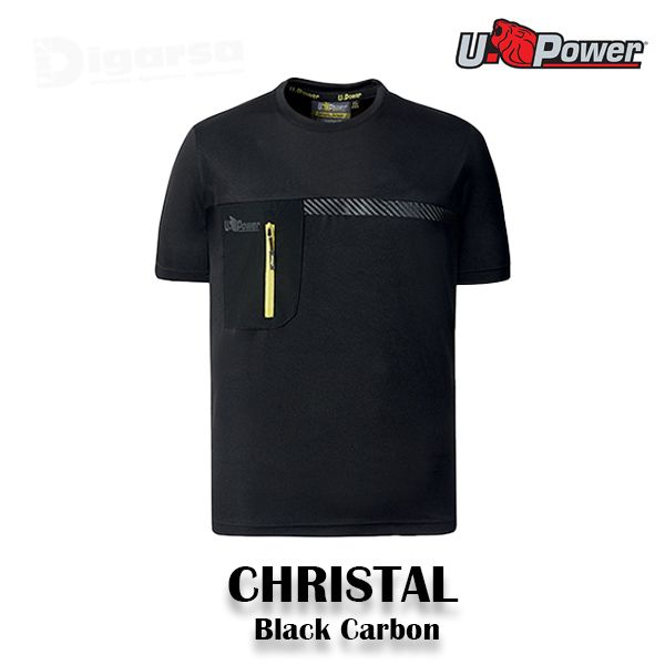 CAMISETA U-POWER CHRISTAL _ Black Carbon. (Talla - XL) 