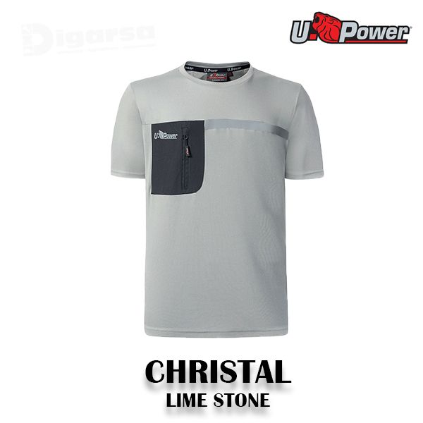 CAMISETA U-POWER CHRISTAL _ Lime Stone (Talla - XL) 