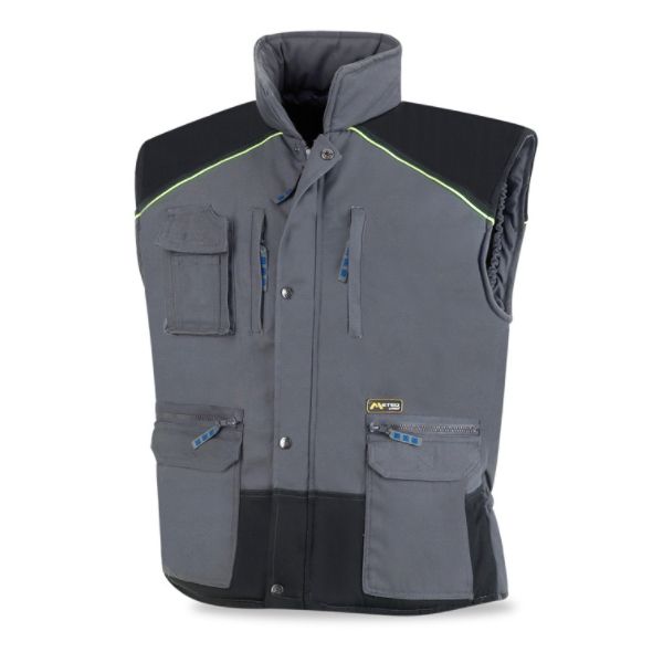 CHALECO ACOLCHADO SERIE PRO TERGAL GRIS/NEGRO T-XL