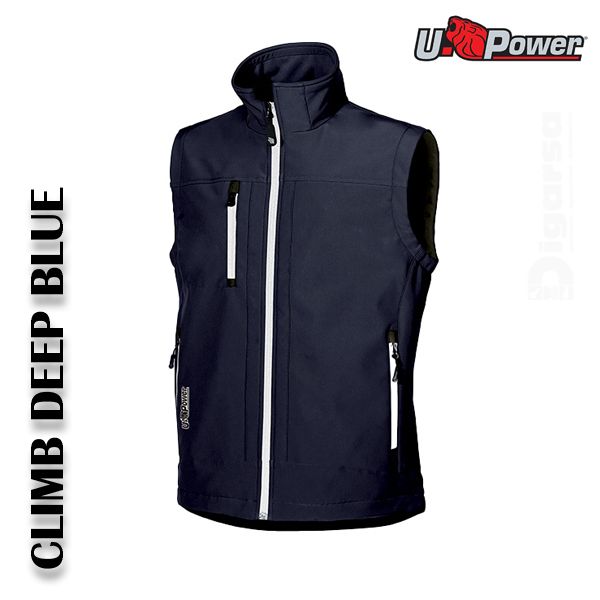 CHALECO SOFT SHELL CLIMB DEEP BLUE T-M