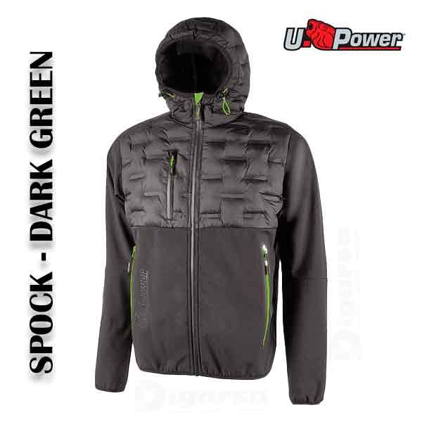 CHAQUETA DE TRABAJO UPOWER SPOCK: DARK GREEN TALLA L
