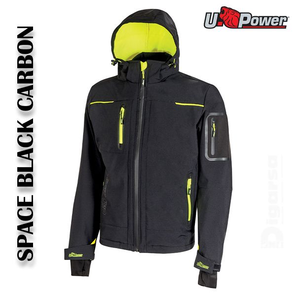 CHAQUETA SPACE BLACK  CARBON TALLA 5XL