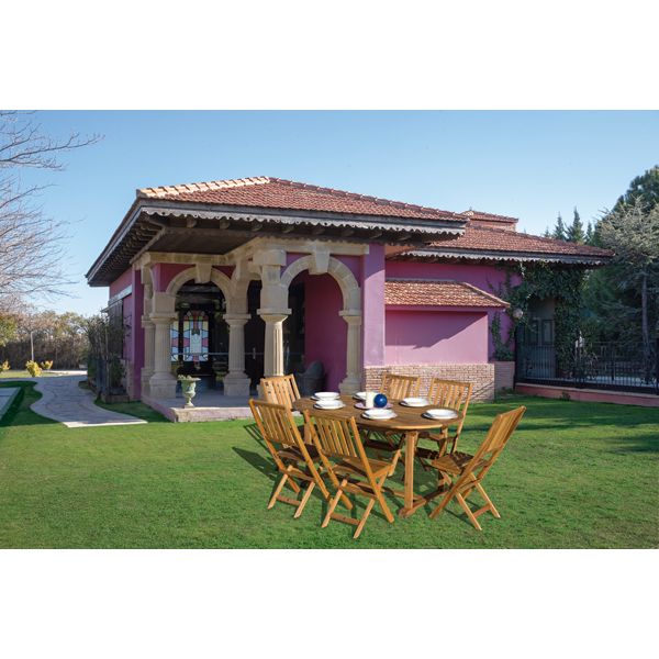 CONJUNTO MADERA MALAUI 7 PZAS