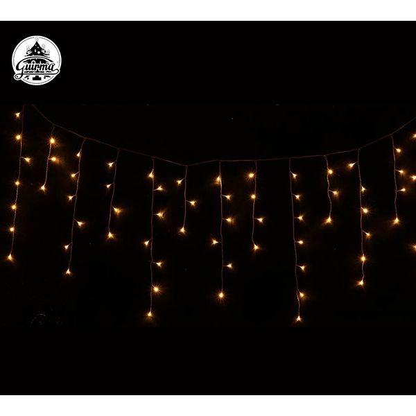 CORTINA 300 LED FIJA BLANCO CALIDO 9 X 0,65 M