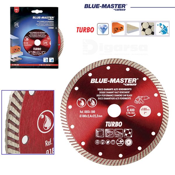 DISCO DIAMANTE TURBO Ø115X2,0MM
