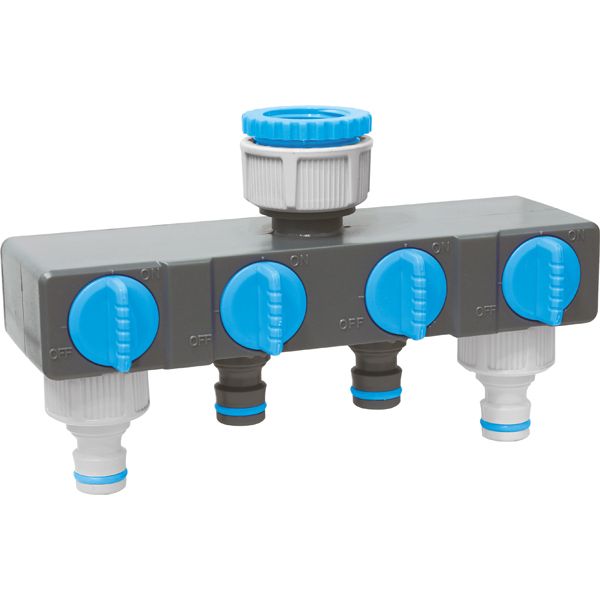 DISTRIBUIDOR GRIFO 4 VIAS 3/4-1''