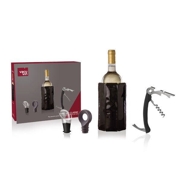 ESTUCHE VINO 4 PZ WINE CLASSIC -