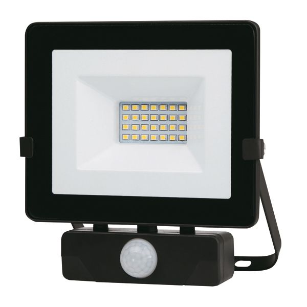 FOCO LED NEGRO IP65 C/SENSOR 20 W