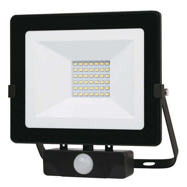 FOCO LED NEGRO IP65 C/SENSOR 30 W
