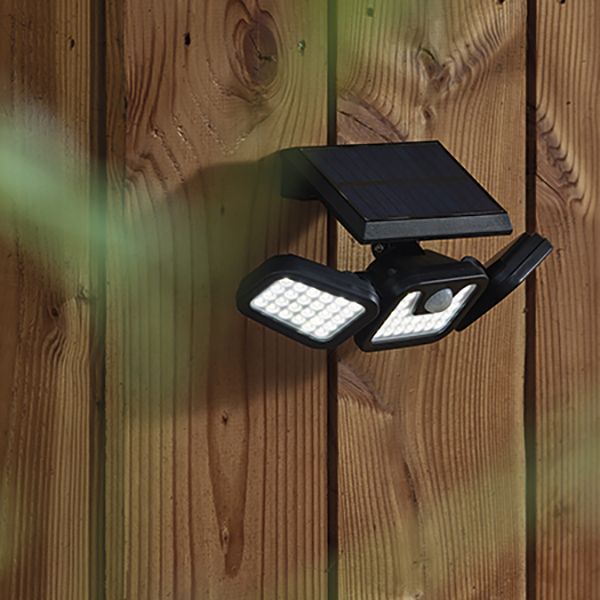 FOCO SOLAR APLIQUE SENSOR EXTERIOR IP44 600 Lm 10 W