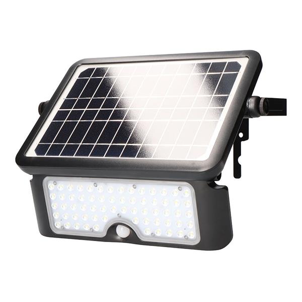 FOCO SOLAR RECARGABLE SENSOR PRESENCIA 1150 Lm 10 W