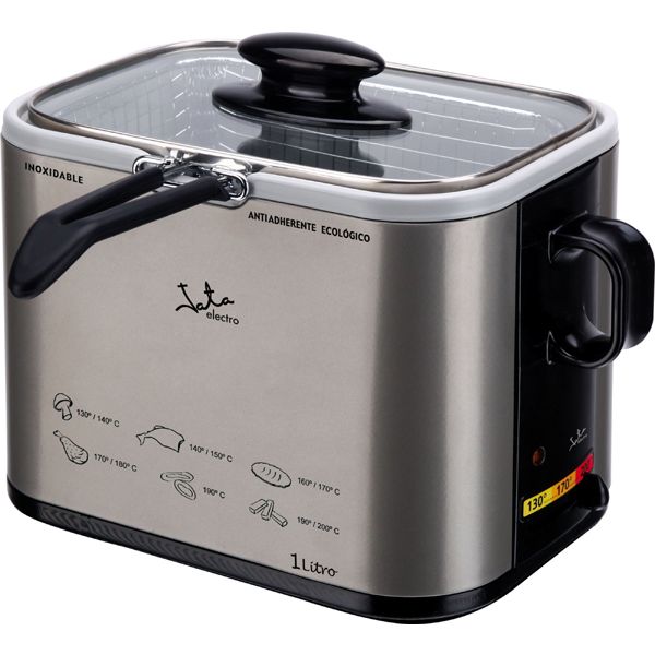 FREIDORA METALICA INOX 1,5L 1000 W