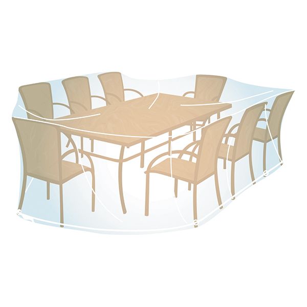 FUNDA PVC CUBRE MESA RECT/OVAL XL 90X280X170