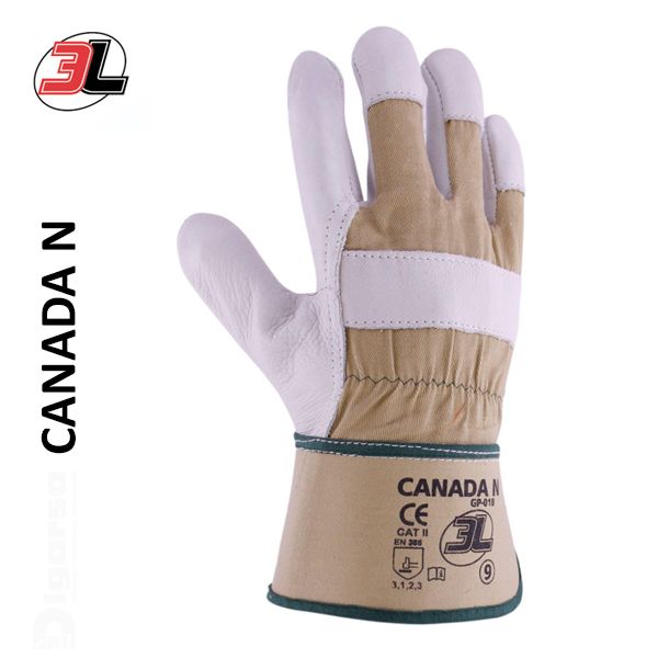 GUANTE PIEL CANADA N GP-018 T/9