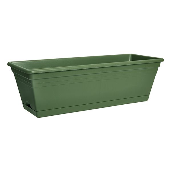 JARDINERA SUELO + BANDEJA VERDE 50 CM