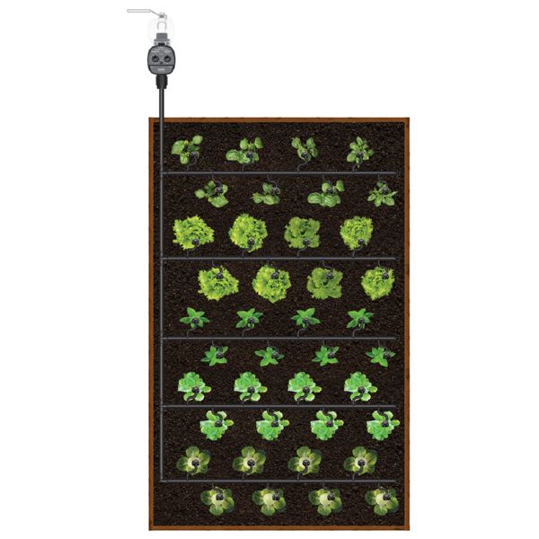 KIT RIEGO GOTA A GOTA HUERTO/TERRAZA 40 PLANTAS -