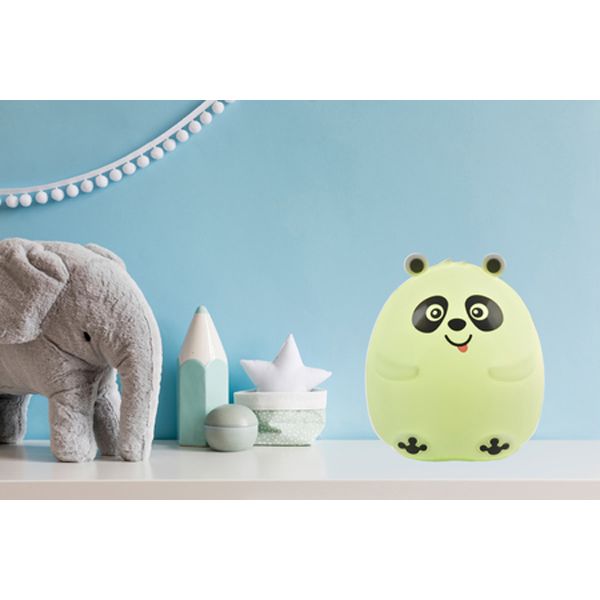 LAMPARA LED SILICONA SLEEPING PANDA RGB