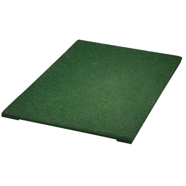 LOSETA CAUCHO GRANULADO VERDE 40X40X2.5