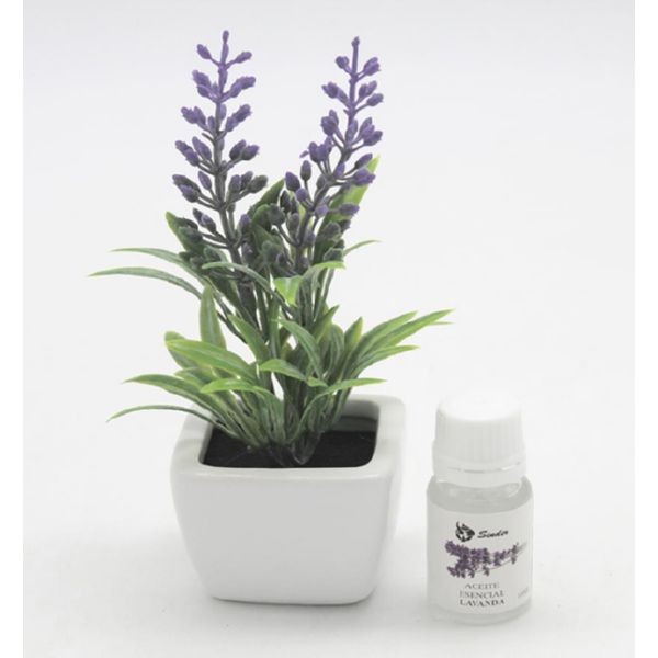 MACETA FLOR ARTIFICIAL AROMATICA -