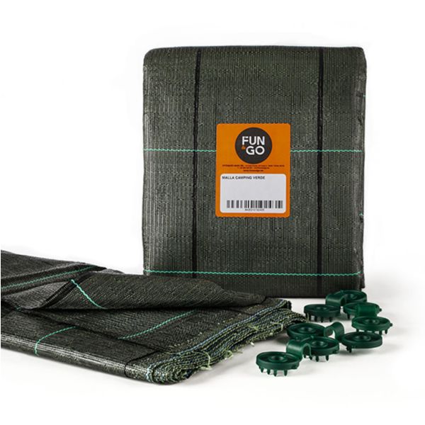 MALLA SUELO CAMPING VERDE 3X4 M