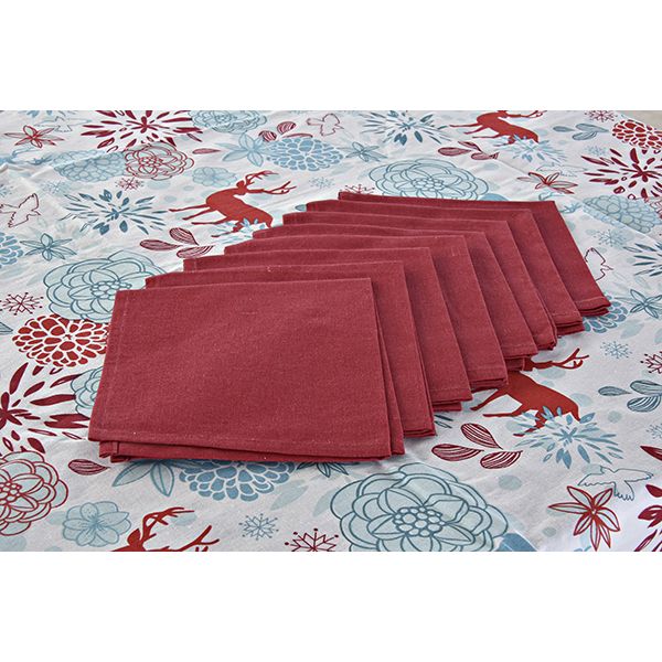 MANTEL + 8 SERVILLETAS ALGODON 150X250 CM