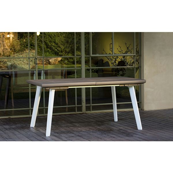 MESA JARDIN EXTEN.HARMONY BCO/CAPCH 160X100X75