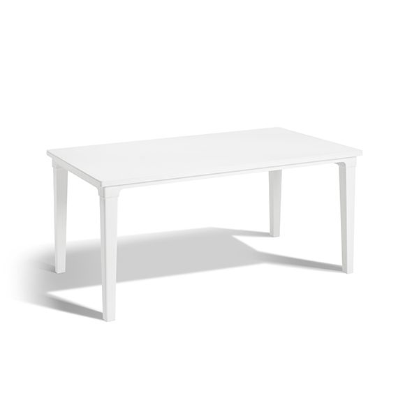 MESA JARDIN RESINA FUTURA BLANCO 165X94 CM