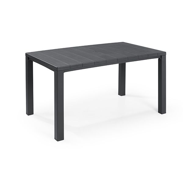 MESA JARDIN RESINA JULIE GRAFITO 147X90X75