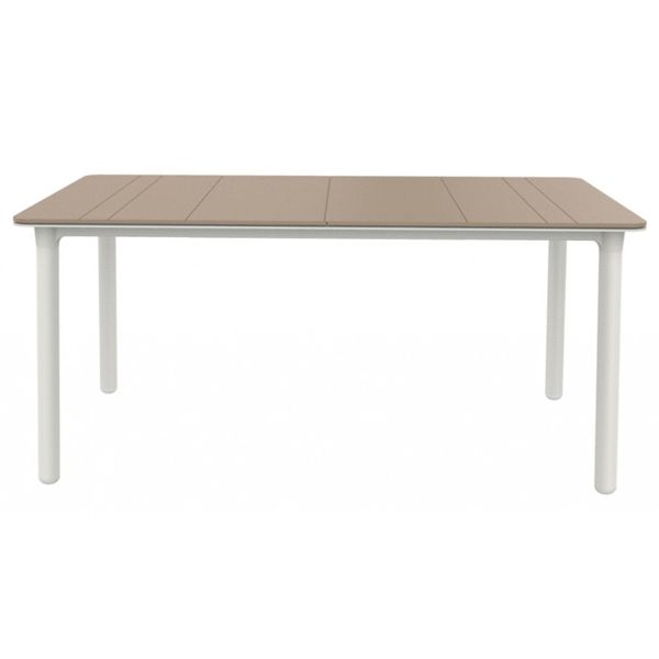 MESA RESINA ARENA/BCO NOA 160X90 CM