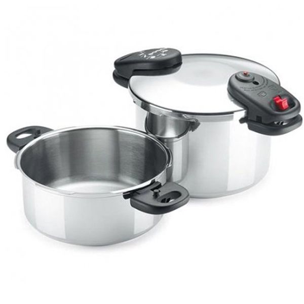 OLLA PRESION RAPIDA DUPLEX SPACE 4+8 L