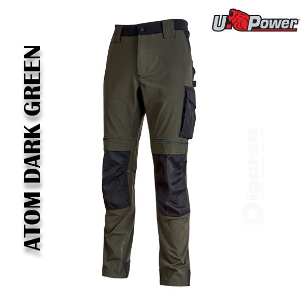 PANTALON ATOM  DARK GREEN TALLA XS