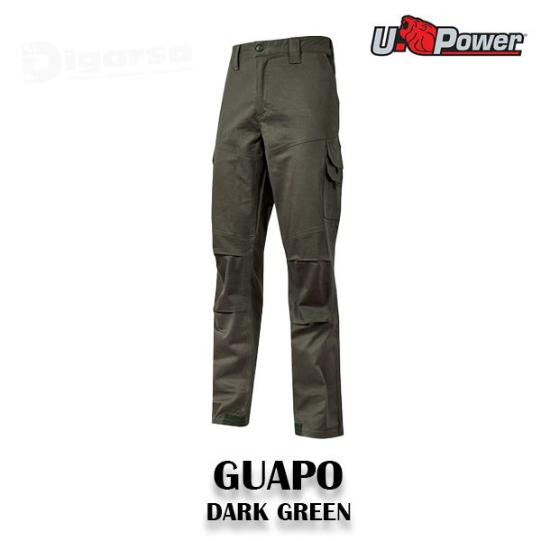 PANTALON DE TRABAJO U-POWER GUAPO : DARK GREEN (T- M)