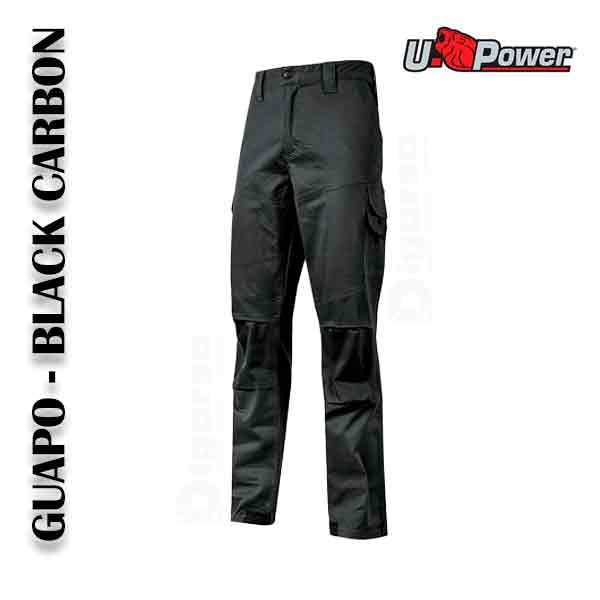 PANTALON DE TRABAJO UPOWER GUAPO BLACK CARBON TALLA M