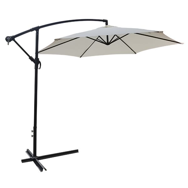 PARASOL LATERAL ALUMINIO BEIGE 3 M
