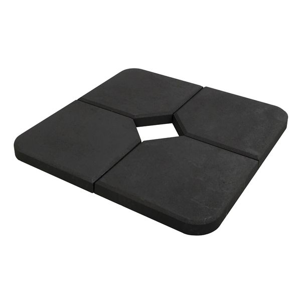PIE PARASOL CEMENTO NEGRO 26 KG