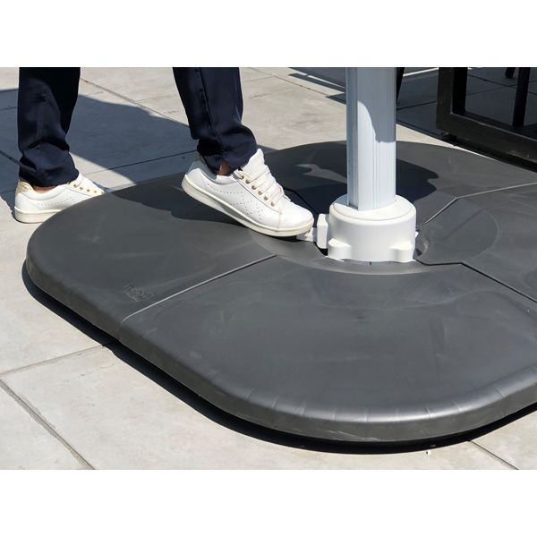 PIE PARASOL PP/HORMIGON ANTRACITA 26 KG