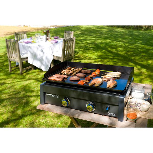 PLANCHA A GAS 2 QUEMADORES 7500 W