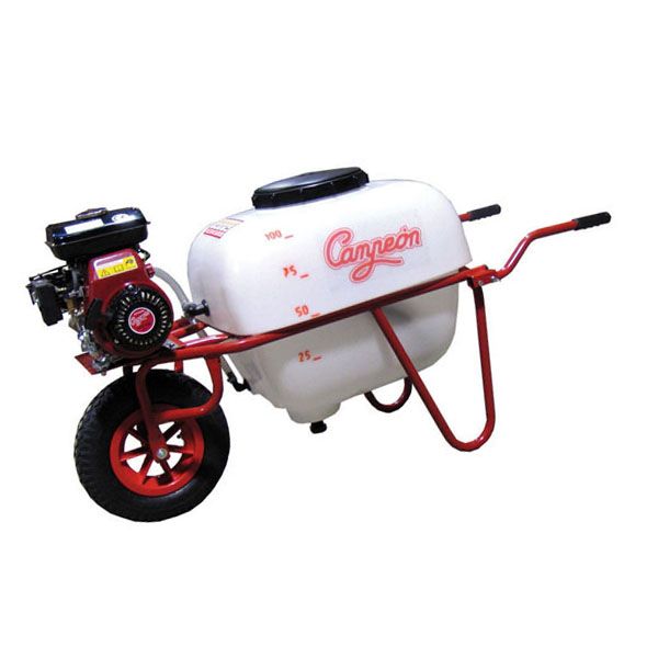 PULVERIZADOR CARRETILLA 4T 100L 1 RUEDA CAMPEON 2,5 CV