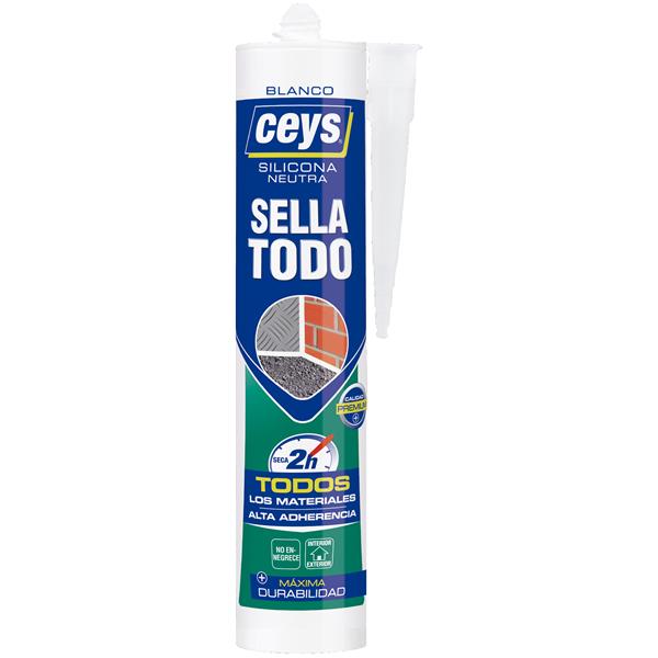 SILICONA CARTUCHO NEGRO NEUTRA CEYS 280ml.