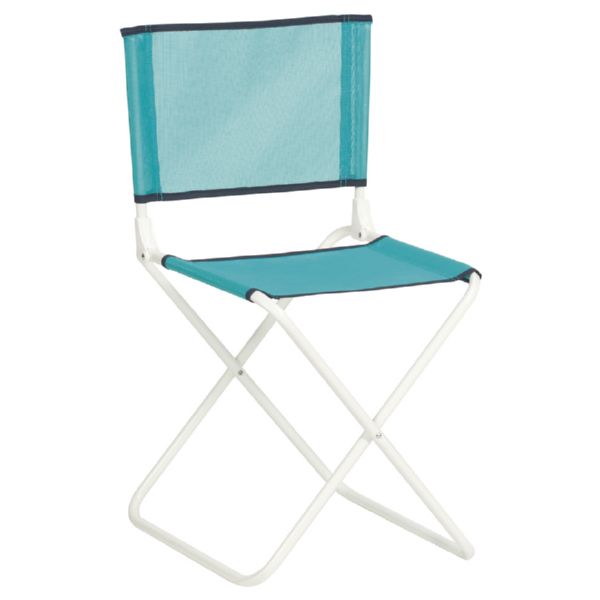 SILLA NYLON C/RESPALDO AZUL -