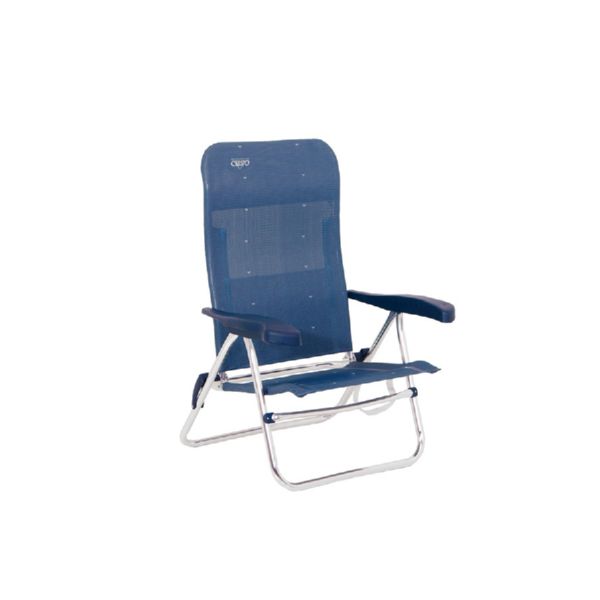 SILLA PLAYA BAJA MULTFIBRA AZUL -