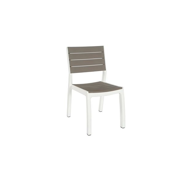 SILLA RESINA HARMONY BEIGE/TOPO -