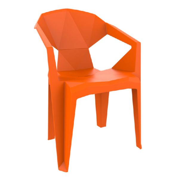 SILLON RESINA NARANJA DELTA -