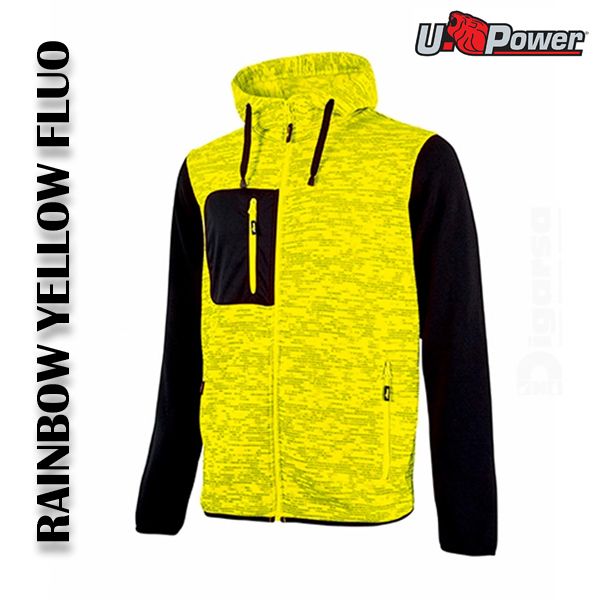 SUDADERA RAINBOW YELLOW FLUO TALLA XL